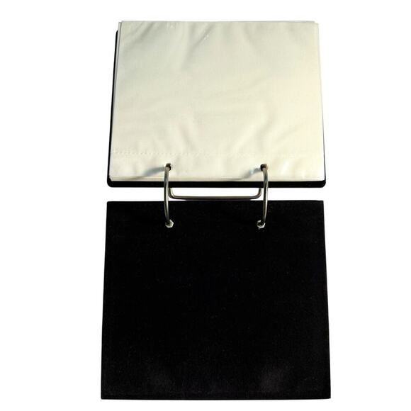 Y2K Malden 4x6 Photo Frame Flip Album Friends Book Silver Tone Metal Velvet Back - Picture 7 of 7